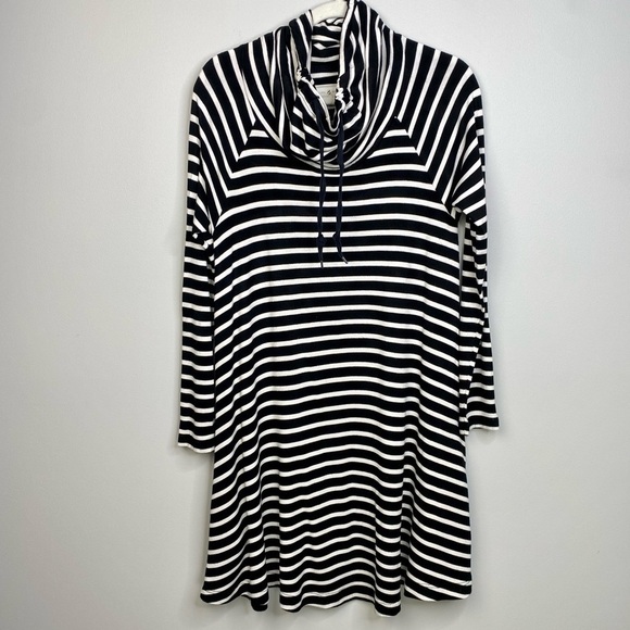 Lou & Grey black white stripe easy signature soft stretch Knit dress size S - Picture 12 of 15